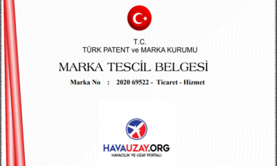 Havacılık ve Uzay Portalı Markası Tescil Edildi
